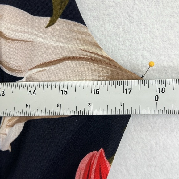 Enfocus Studio Women’s Fit/Flare Dress Sz 6 Black/Tan/Red Polyester/Spandex - Picture 9 of 10